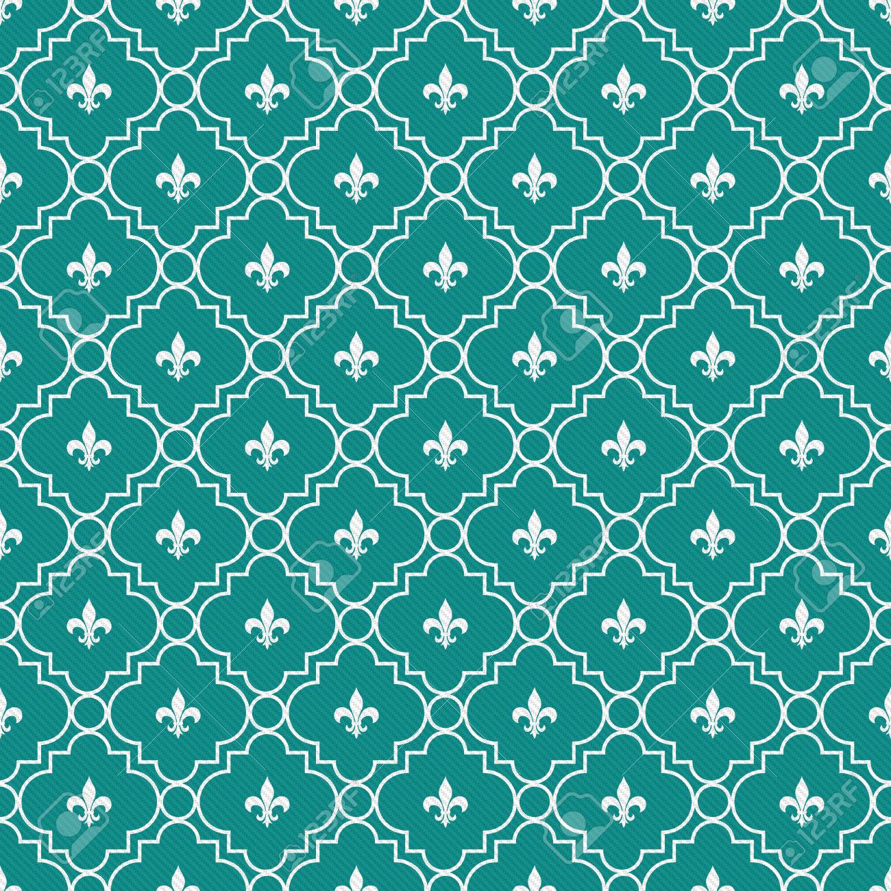 white and dark teal fleur de lis pattern textured fabric background dark teal backgrounds