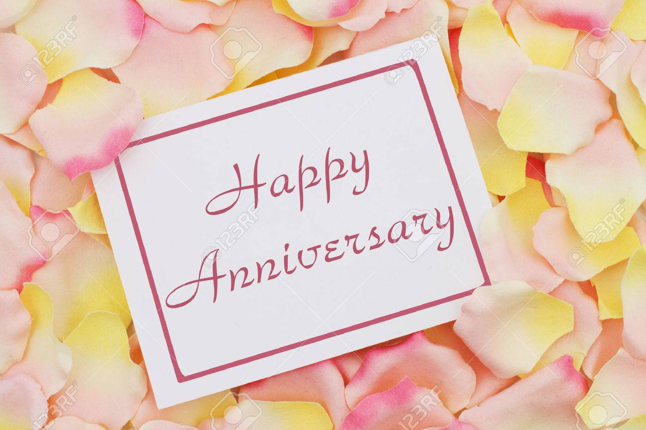 Happy Anniversary Card A White Card With Text Happy Anniversary Stock Photo Picture And Royalty Free Image Image 26371029