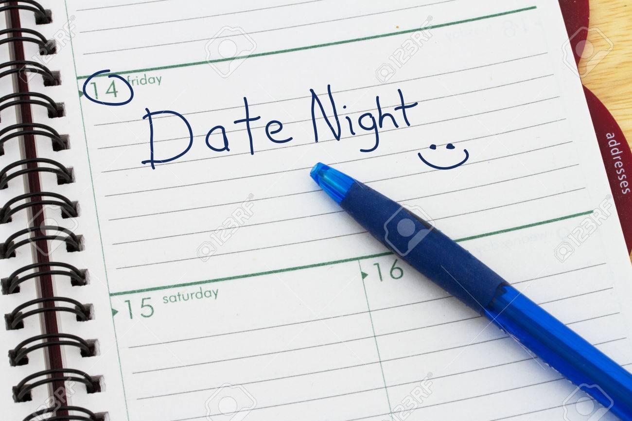 planning your date night a day blank day planner with a blue blank day planner