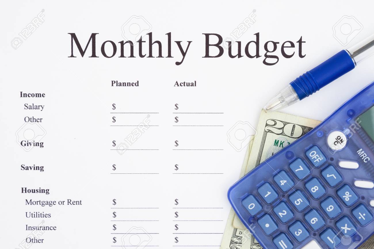 creating a monthly budget a print out of a monthly budget with budget print out