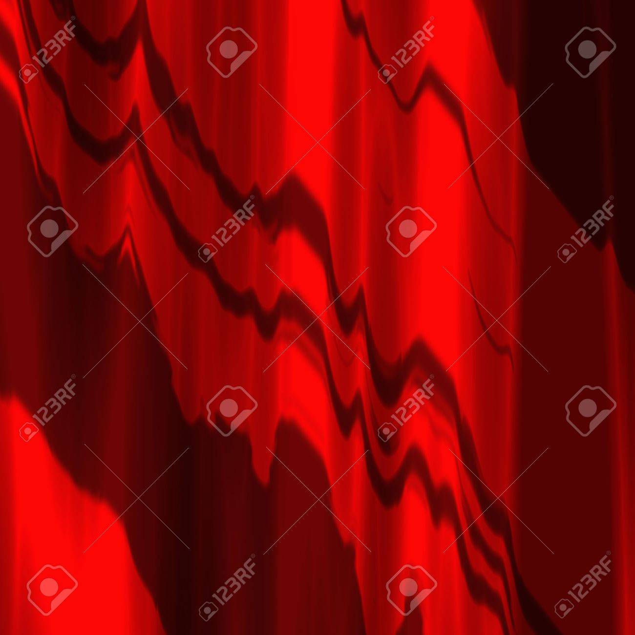 背景やテクスチャとして使用に適した赤いサテンのカーテンのイラスト の写真素材 画像素材 Image