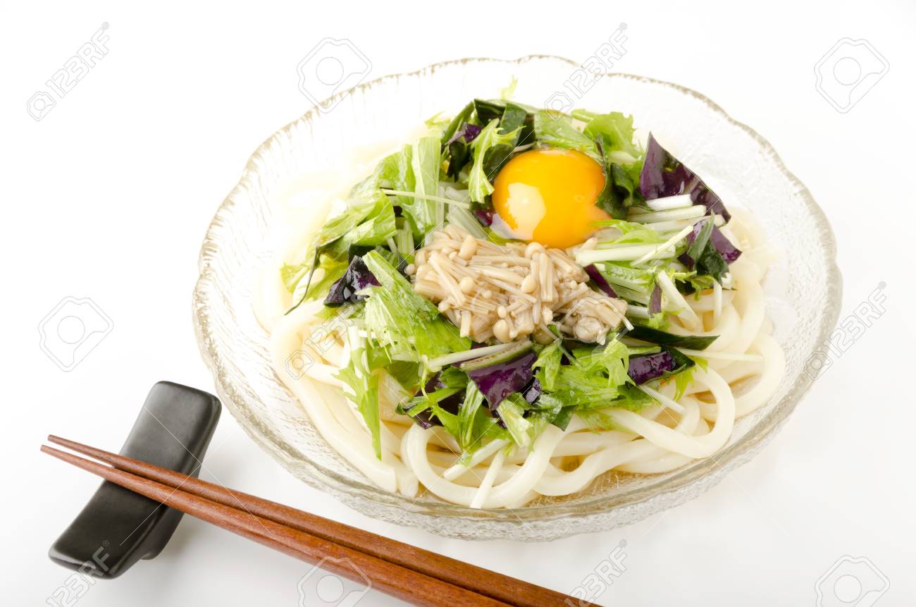 冷やしぶっかけうどん の写真素材 画像素材 Image