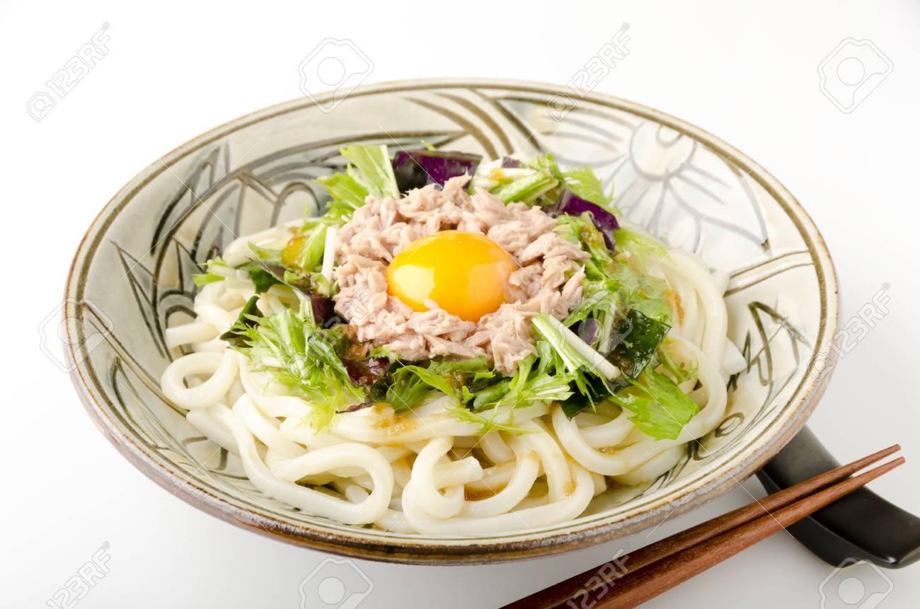 冷やしぶっかけうどん の写真素材 画像素材 Image