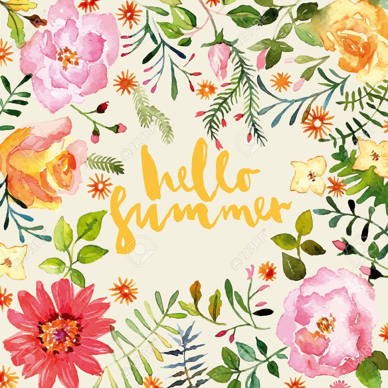 watercolor greeting card flowers handmade congratulations royalty congratulations greeting card