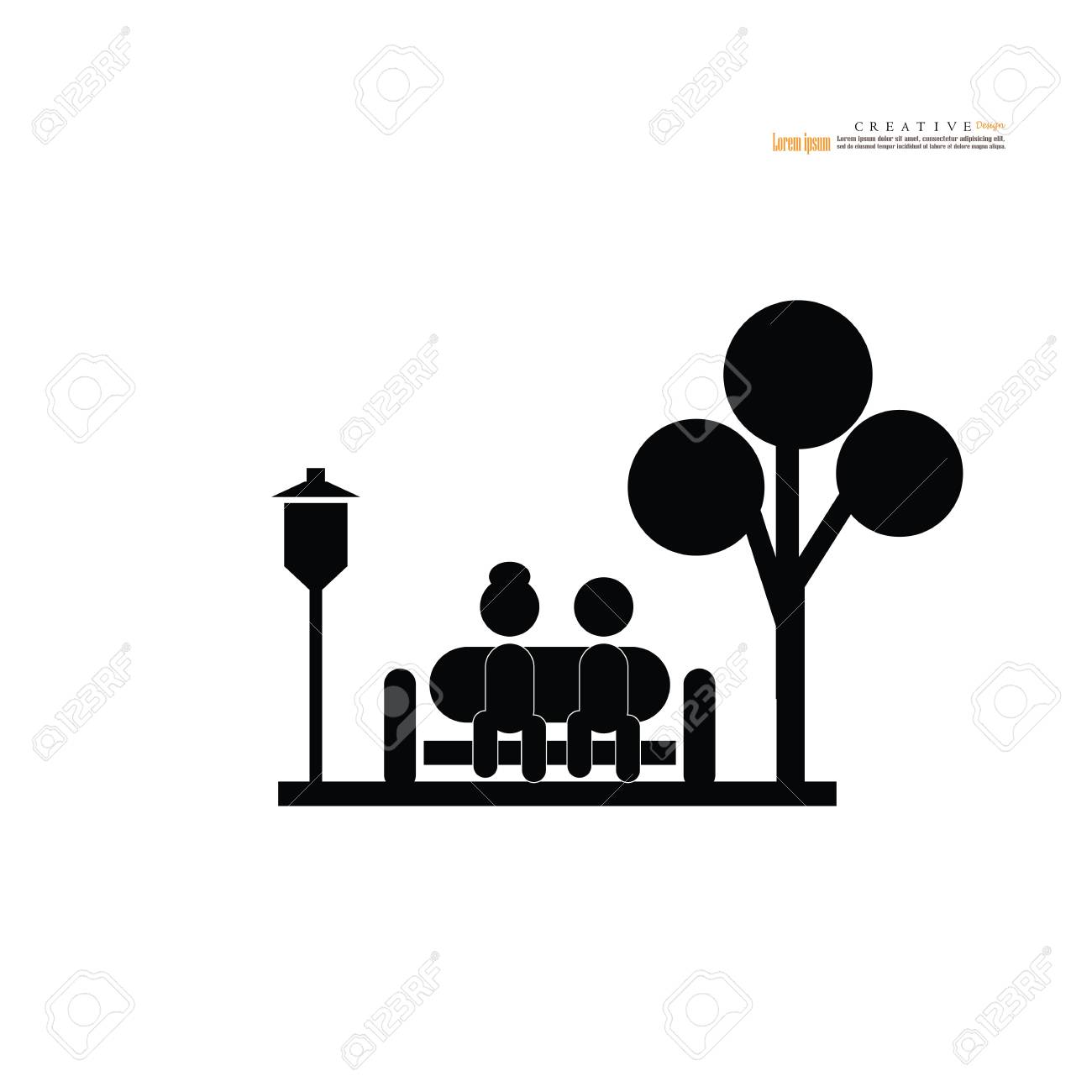 park icon.garden icon.vector illustration.