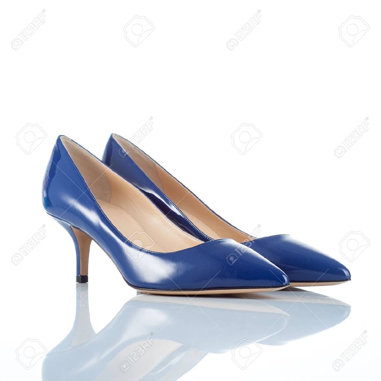 zapatos azules mujer tacon