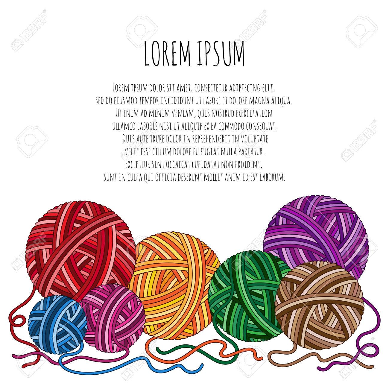 どういうことでベクトル イラスト ことができます私たちの招待状を使用します 赤のクルーとの国境します 手作り糸背景のイラスト素材 ベクタ Image