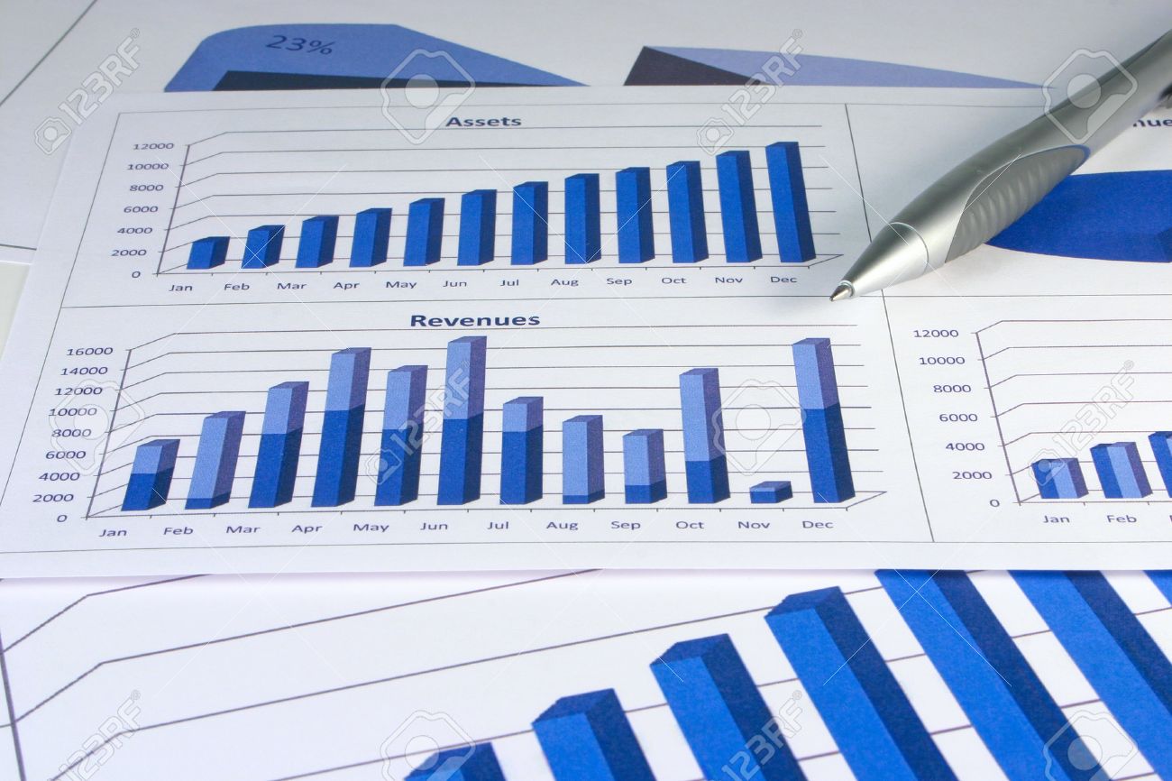 financial management charts in a corporate blue color stock photo bass financial management