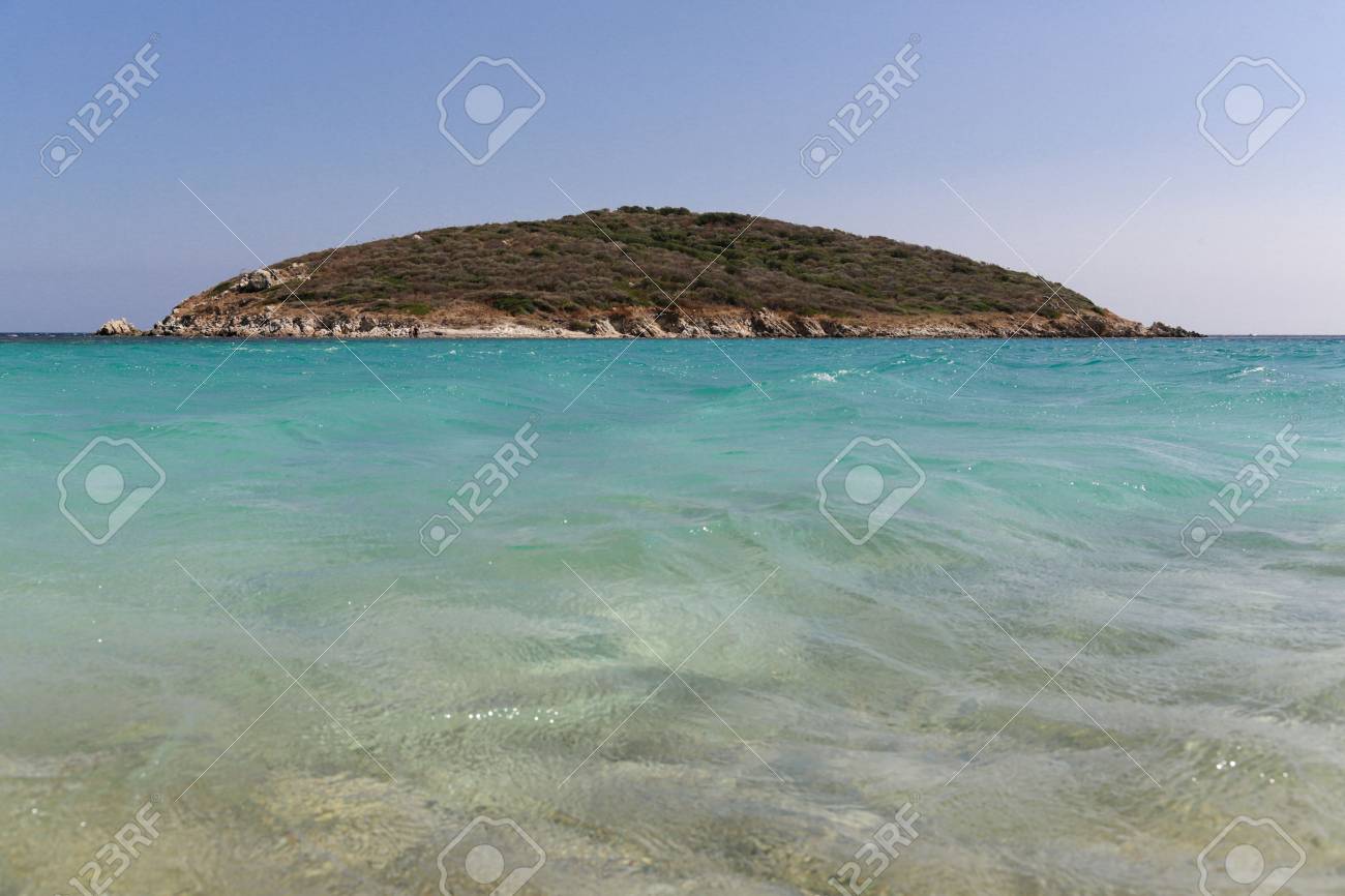 View Of The Wonderful Beach Of Spiaggia Di Tuerredda Sardinia
