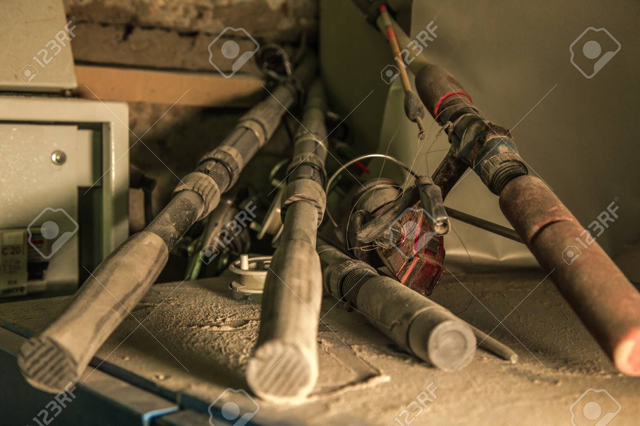 old fishing rods