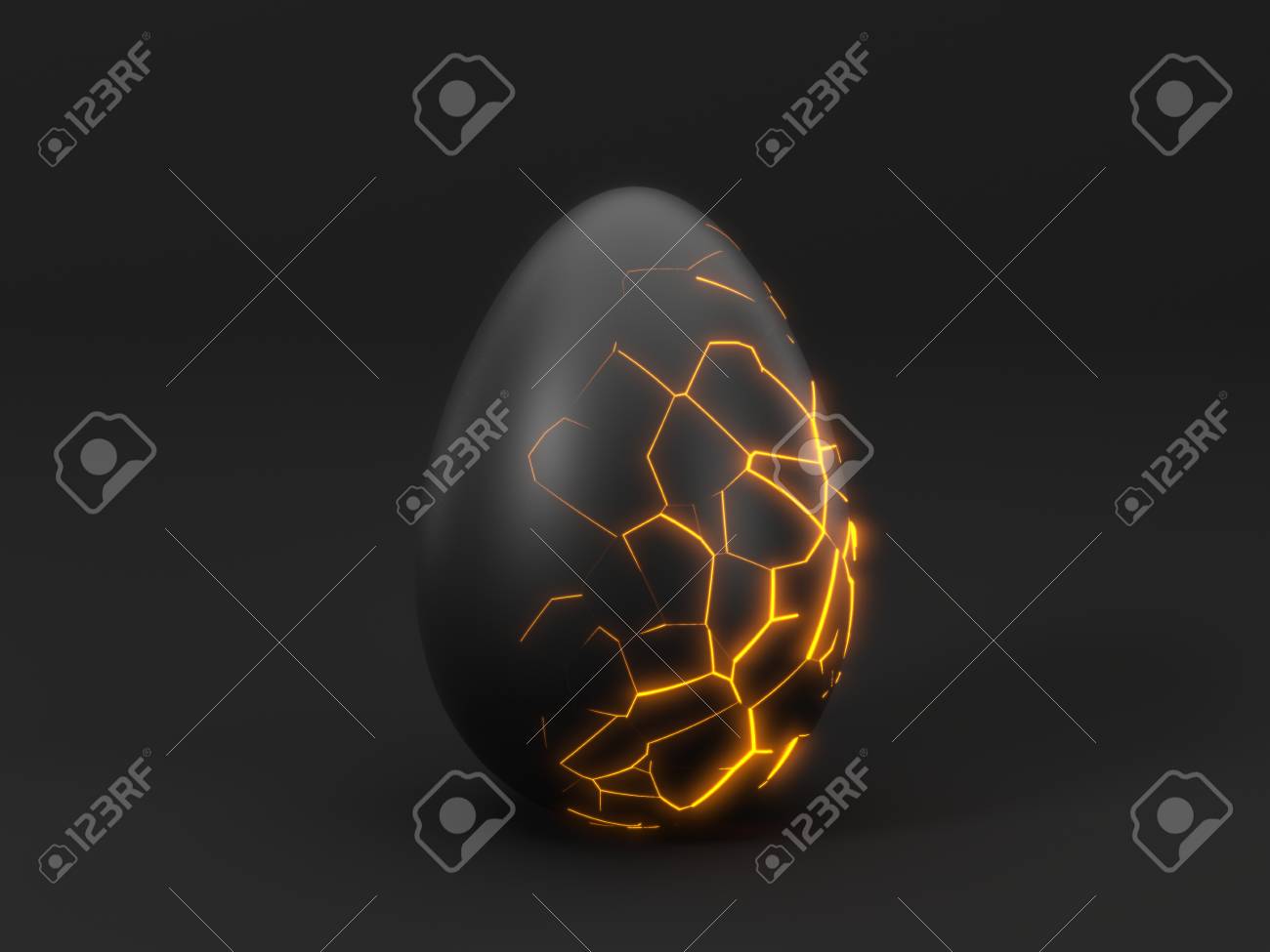 Mystic Easter Egg With Cracks 3d Illustration Stock Photo Picture And Royalty Free Image Image