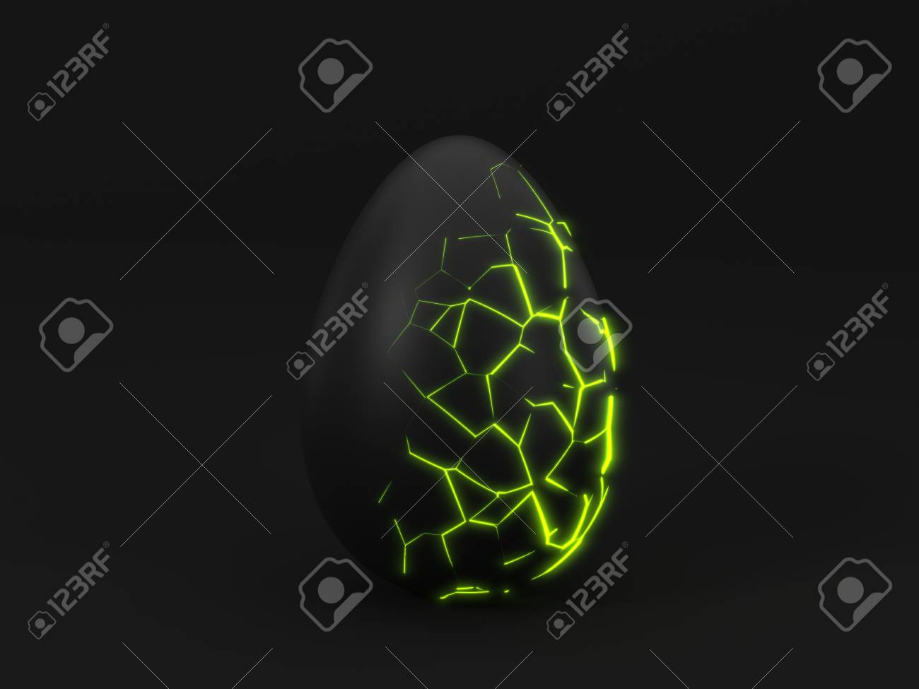 Mystic Easter Egg With Cracks 3d Illustration Stock Photo Picture And Royalty Free Image Image