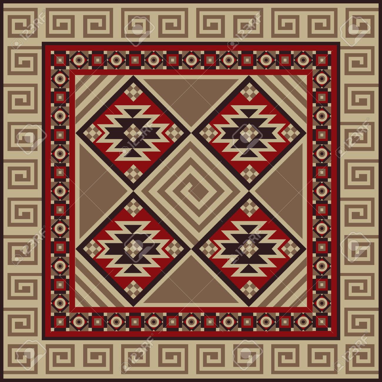 navajo art boho seamless pattern ethnic geometric print aztec