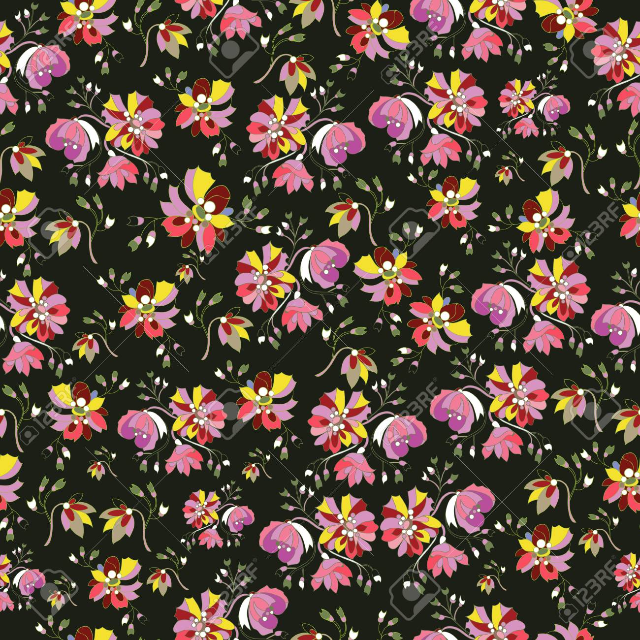 flowery pattern with small