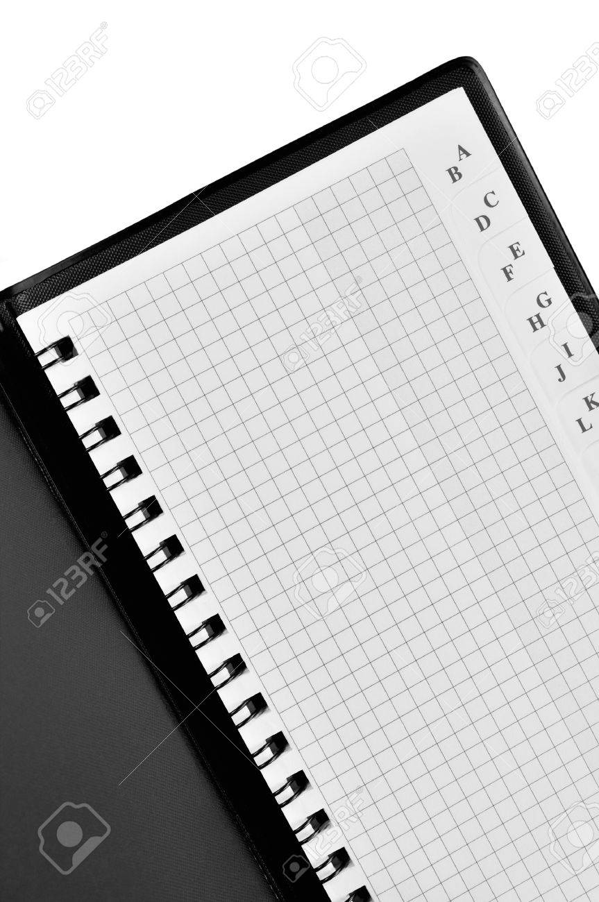 checked spiral phone book address notebook background pattern address and phone book