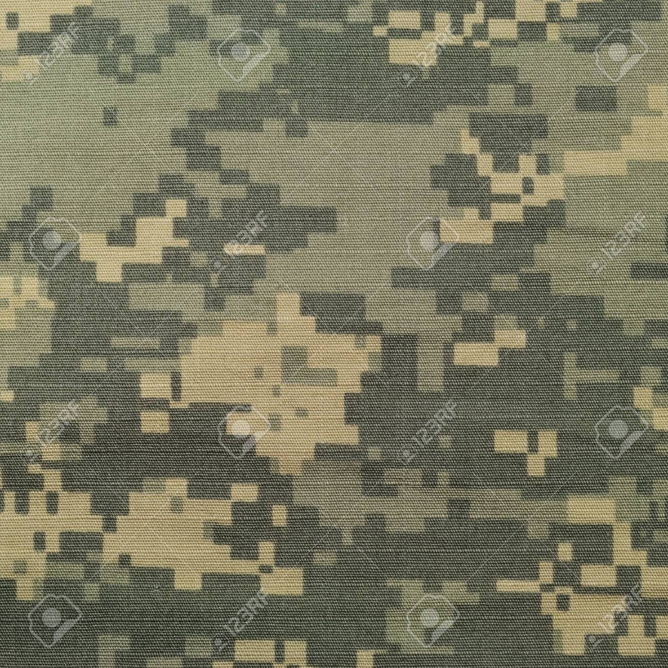 普遍的なカムフラージュ パターン 軍戦闘制服デジタル迷彩 アメリカ軍 Acu マクロ クローズ アップ 詳細な大きい裂け目 停止ファブリックのテクスチャ背景 しわ しわ 葉緑 黄色砂漠砂の日焼け 都市の灰色灰色 Nyco ナイロン 綿 水平 T の写真素材 画像素材