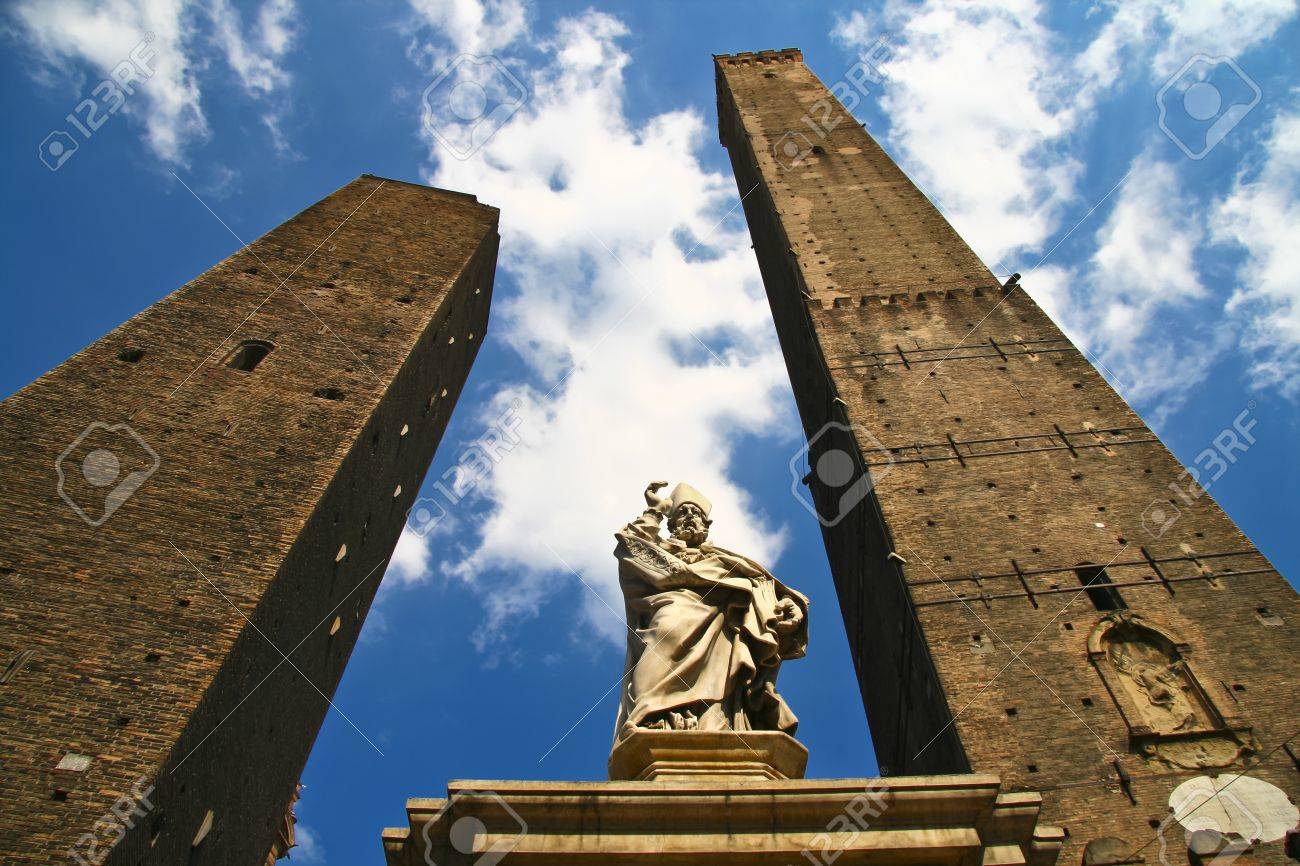 Asinelli Tower, one of the main sights in Bologna, Italy - 8937227 Asinelli Tower, one of the main sights in Bologna, Italy - 8937227