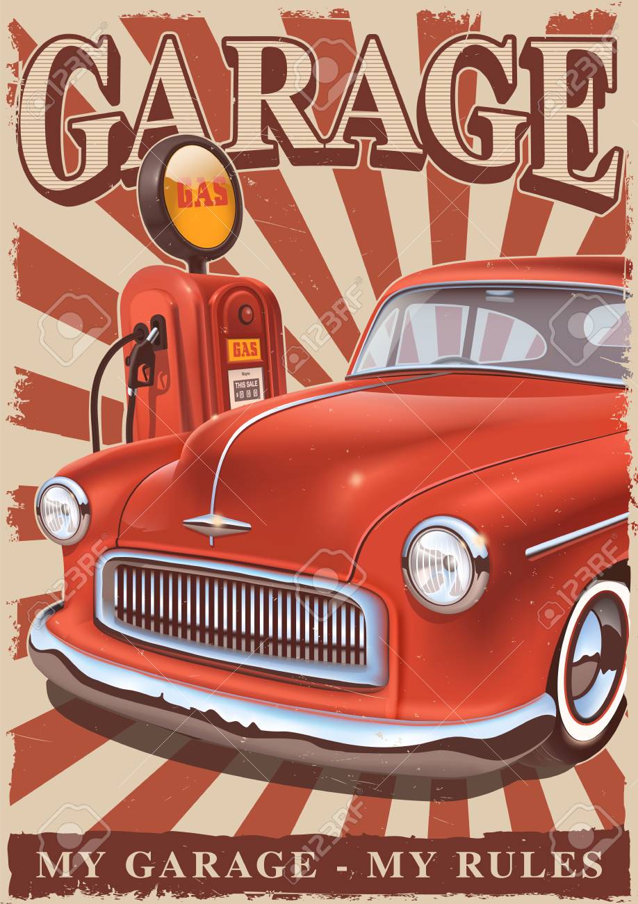 アメリカンビンテージ50's！クラシックカーポスター広告！ アメリカンビンテージ50's！クラシックカーポスター広告！
