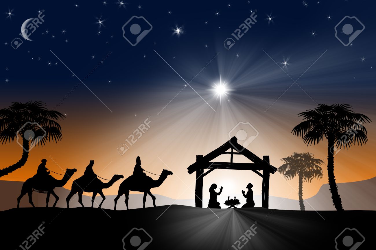 traditional christian christmas nativity