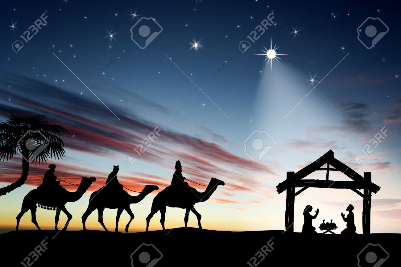 traditional christian christmas nativity