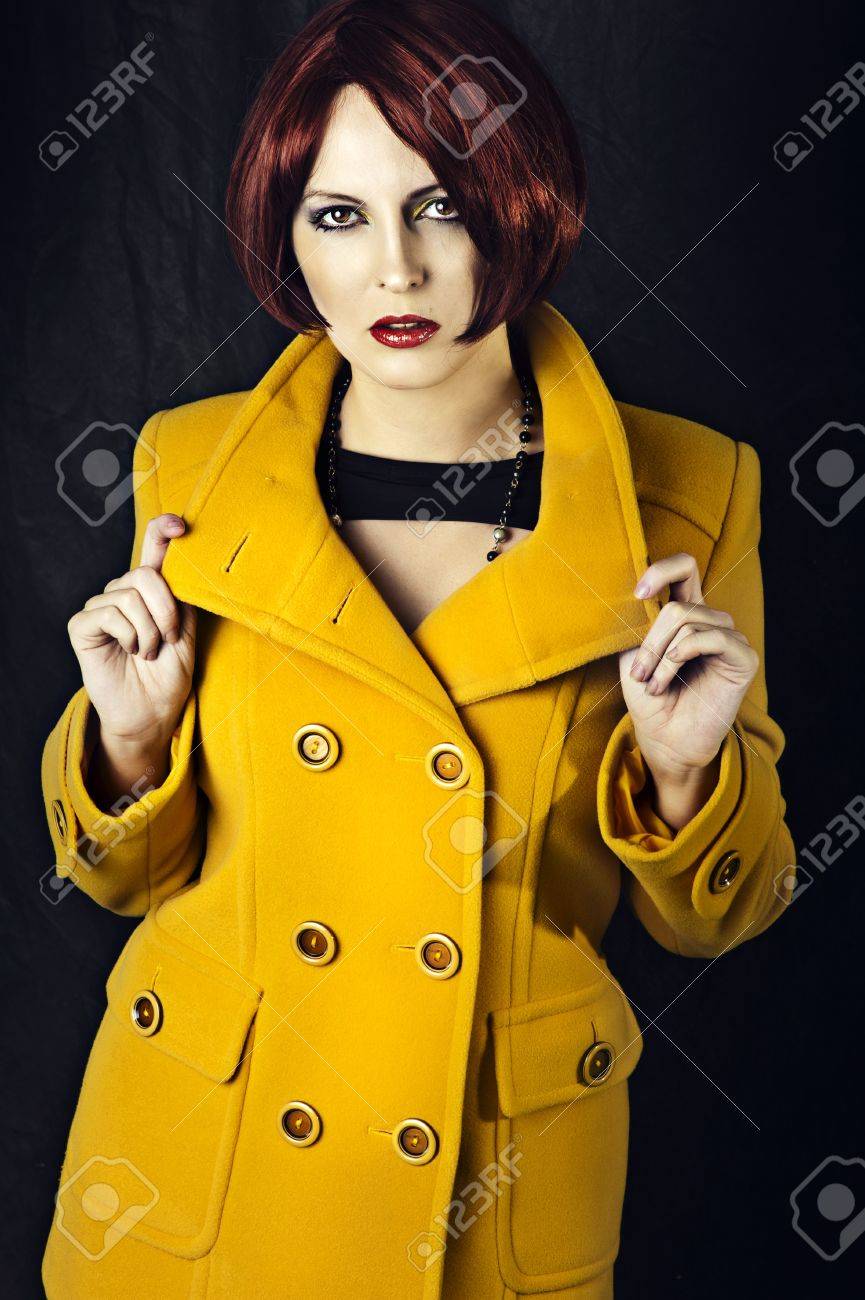 yellow spring coat
