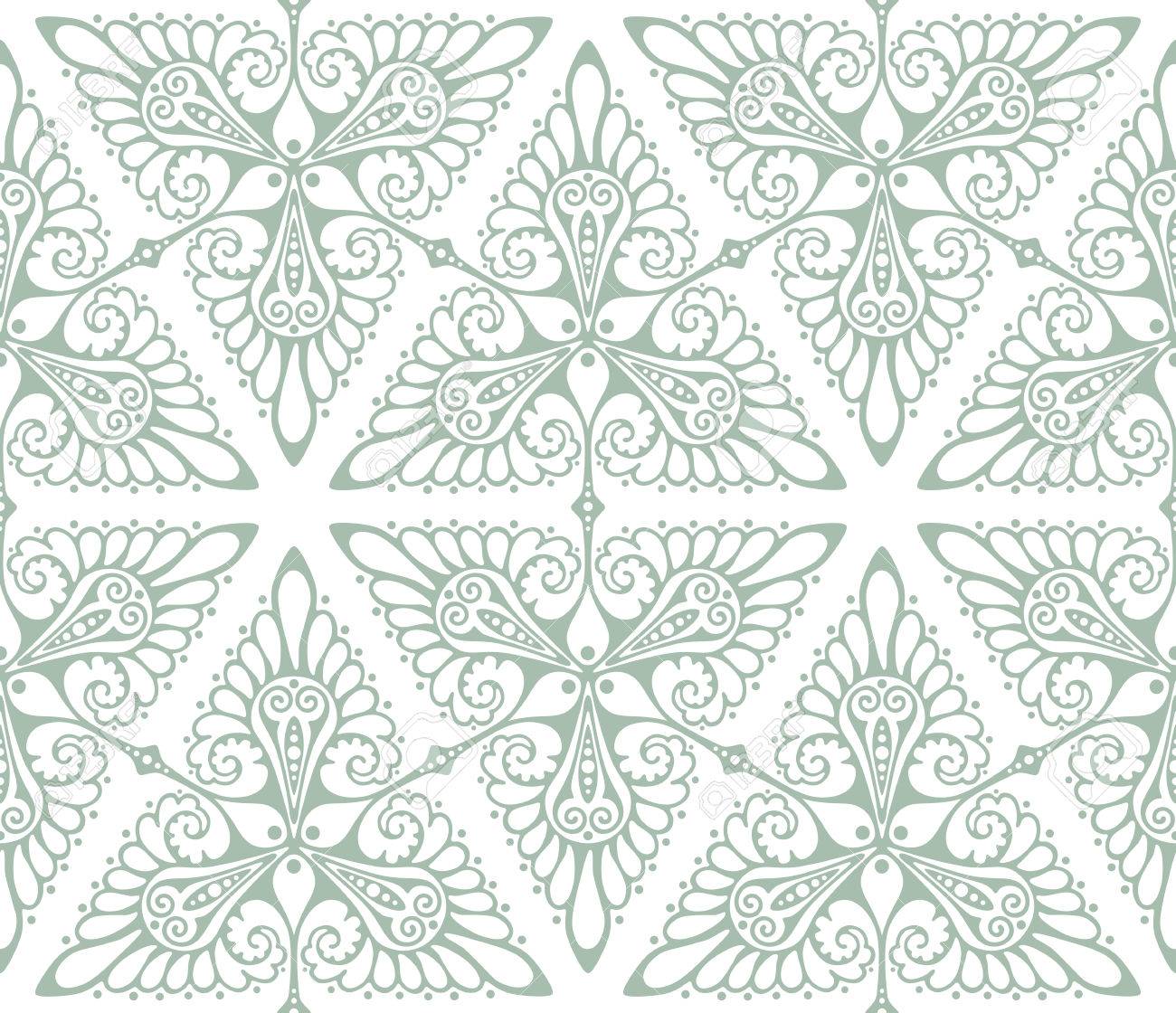 art nouveau inspired background pattern seamless vector