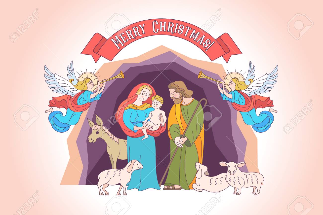 merry christmas vector greeting