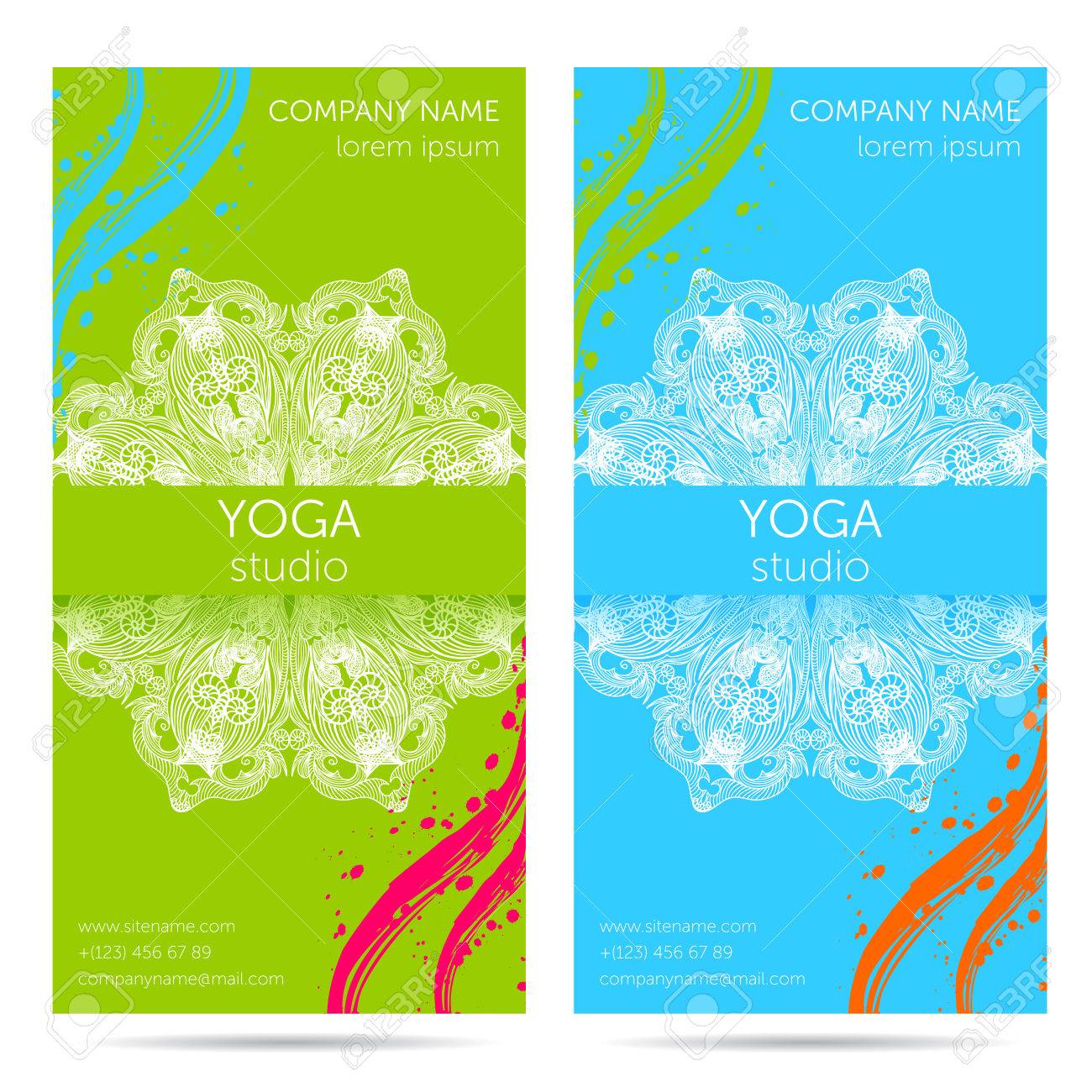 yoga brochure design