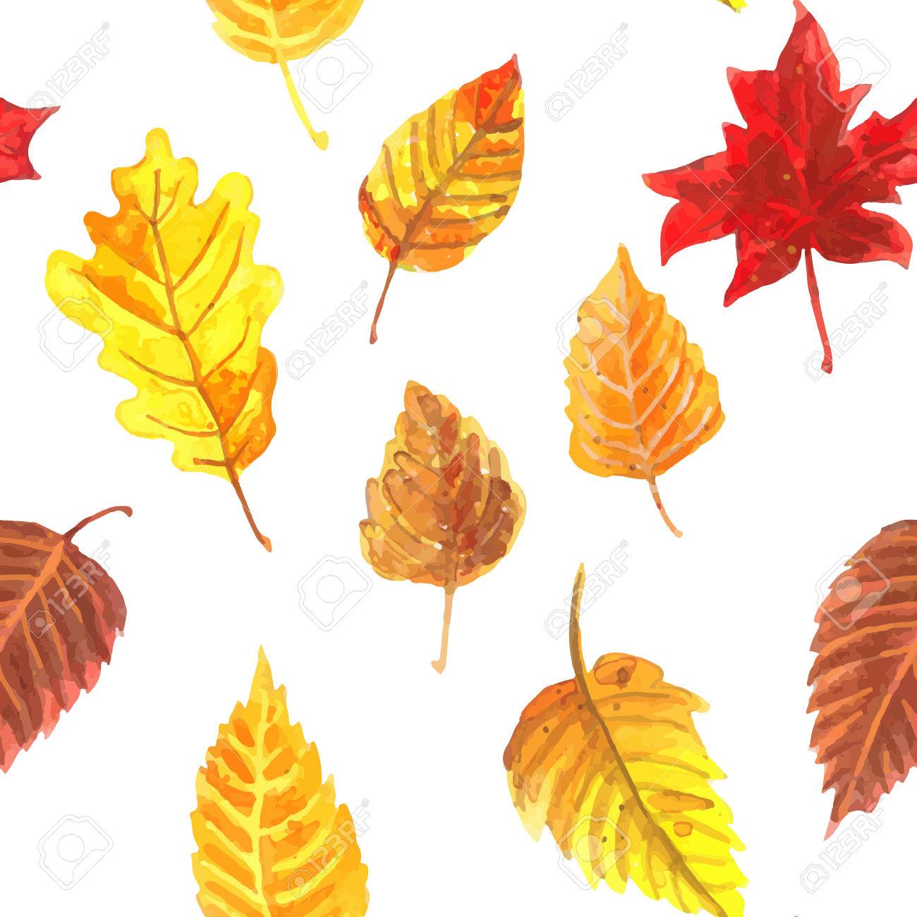 autumn leaves pattern seamless