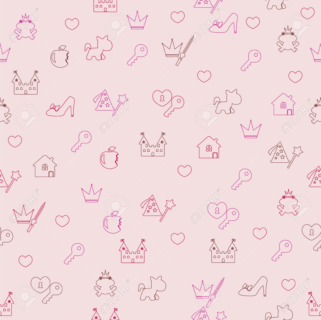 Tiana Princess fabric,Princess Seamless Pattern,Digital Paper,Digital,princess pattern,Paper,Seamless Pattern,Background,Design,Watercolor
