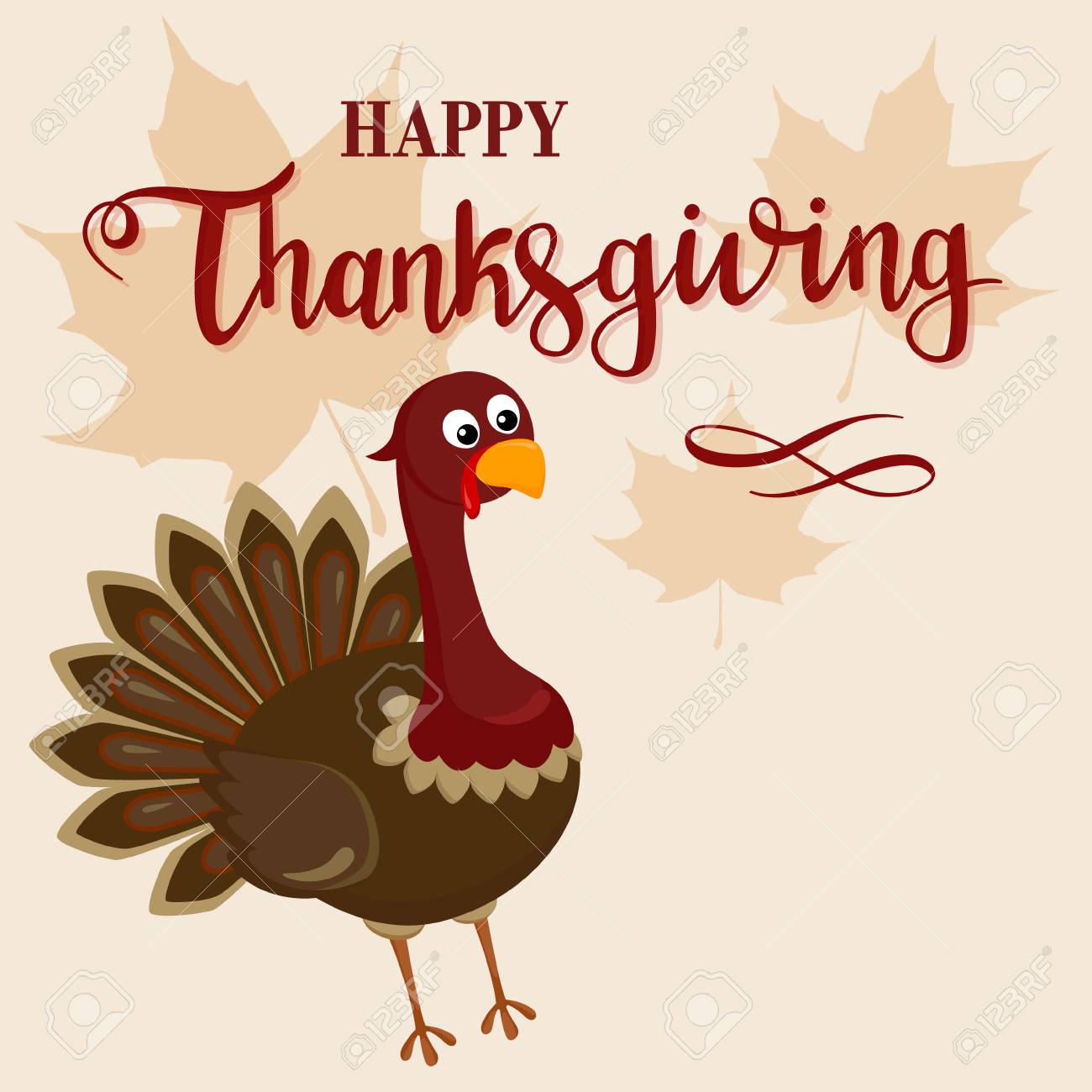 thanksgiving funny turkey background