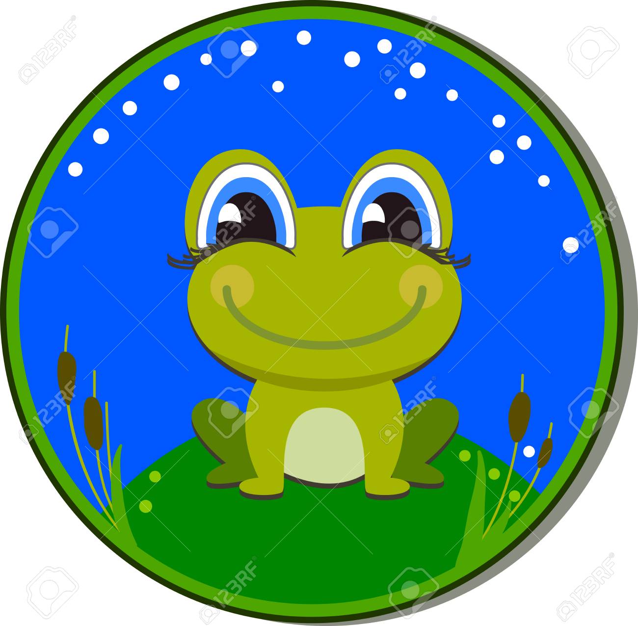 Clip avec une grenouille