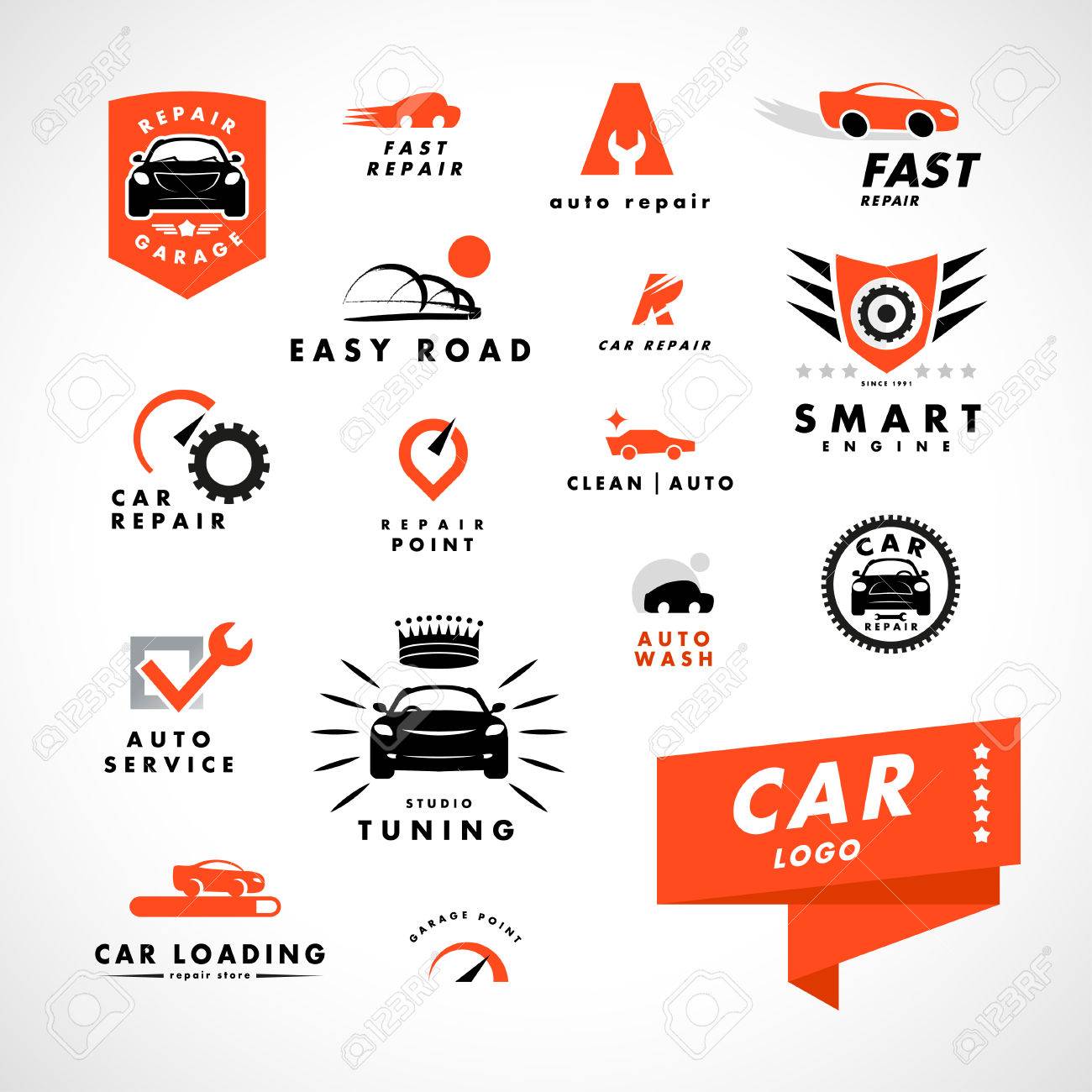 auto repair logo design