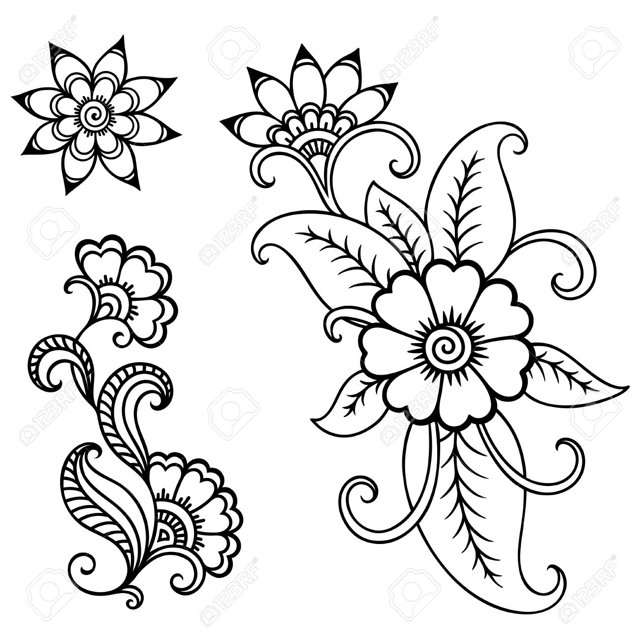 flower template images