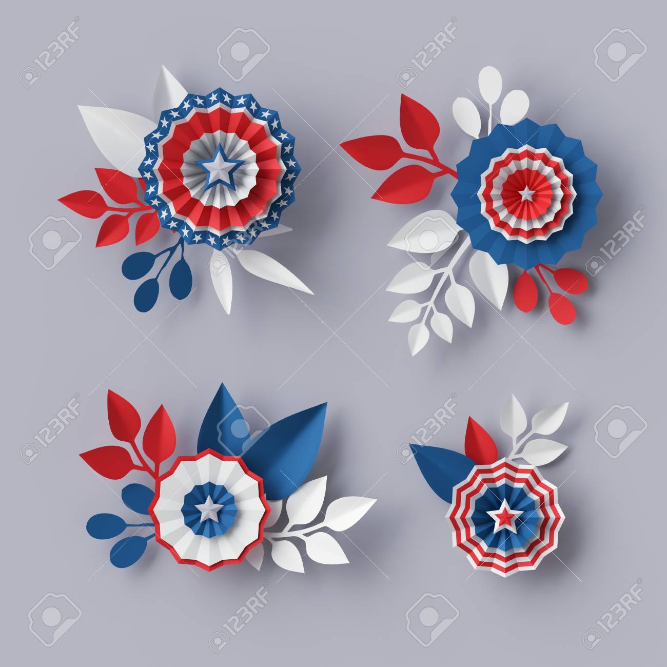 stock illustration paper design flower