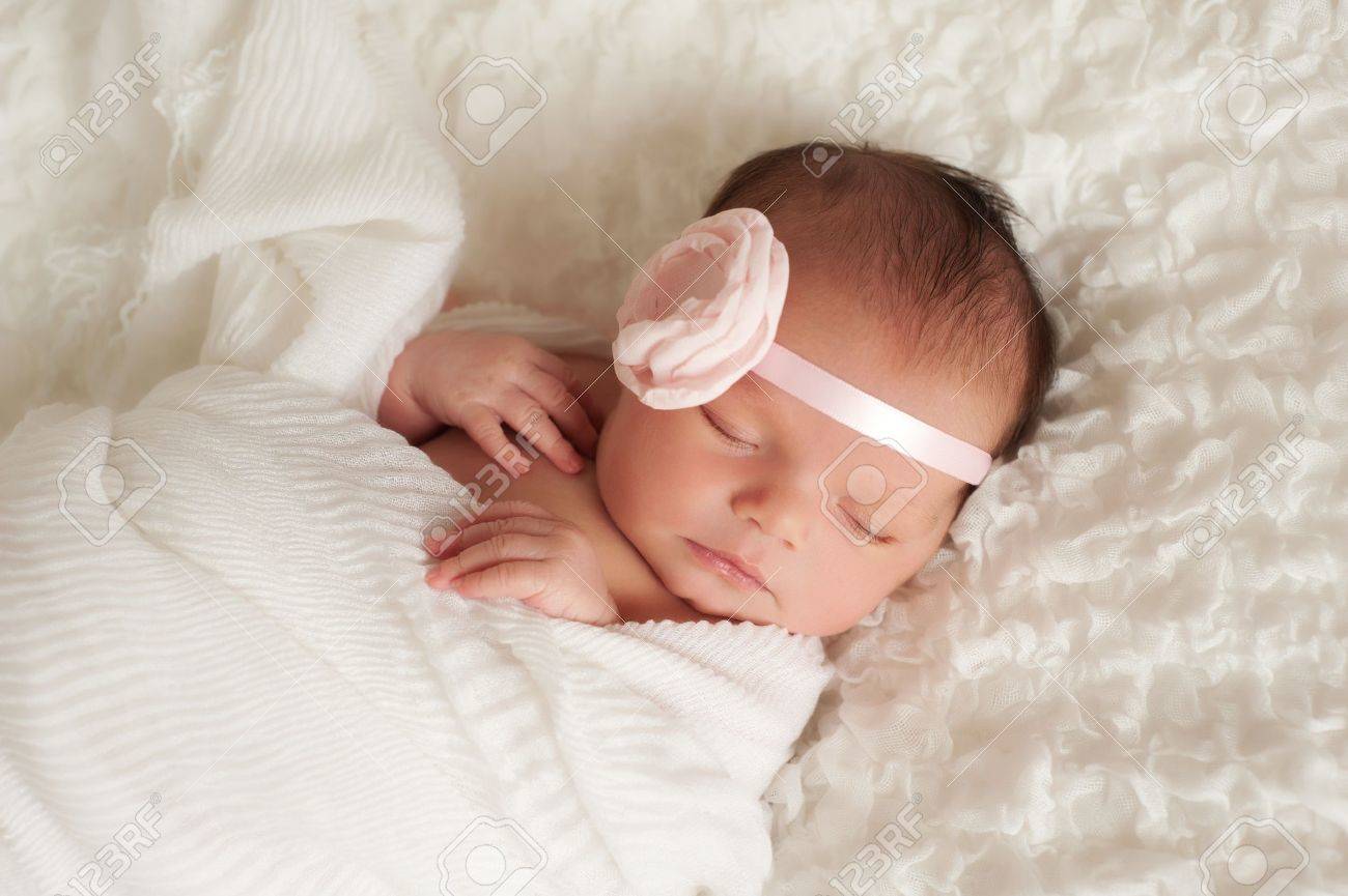 pink flower headband for baby