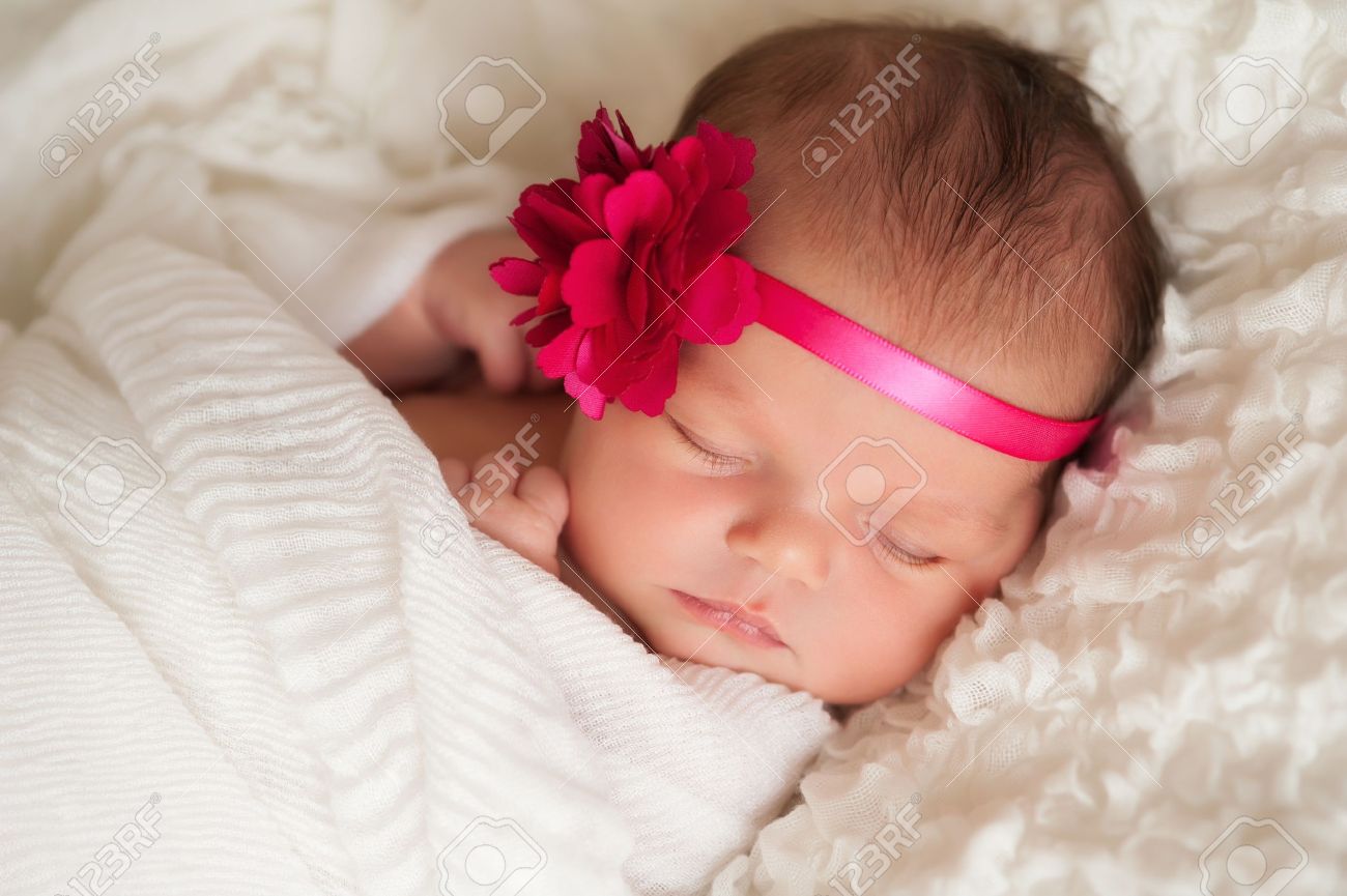 pink flower headband for baby