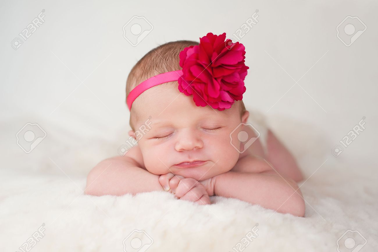 baby girl flower headband