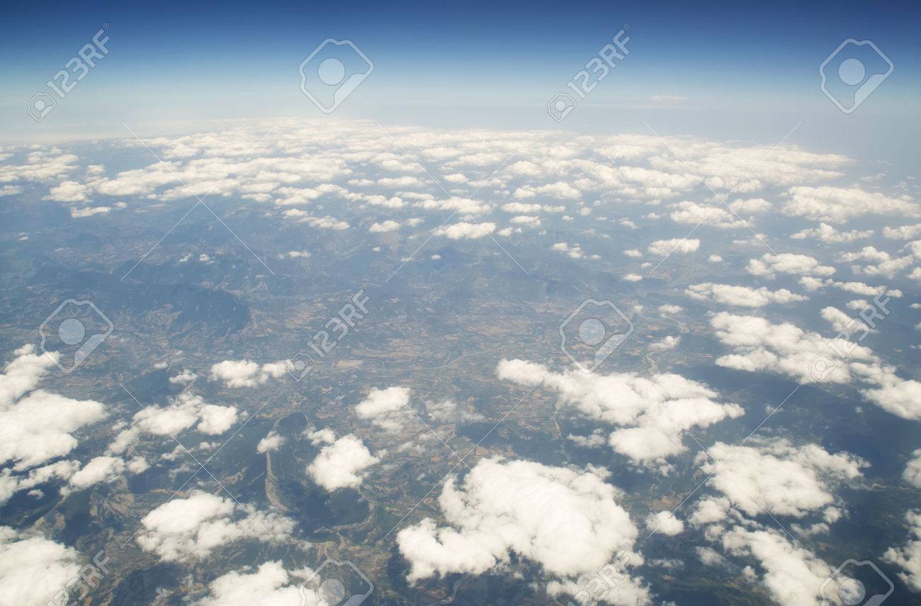 heaven and earth sky above cloud aerial sky and clouds background