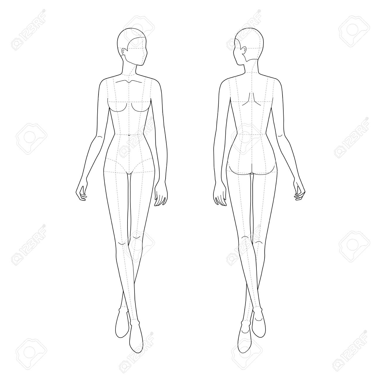 Female Figure For Fashion Drawing Female Figure For Fashion Drawing