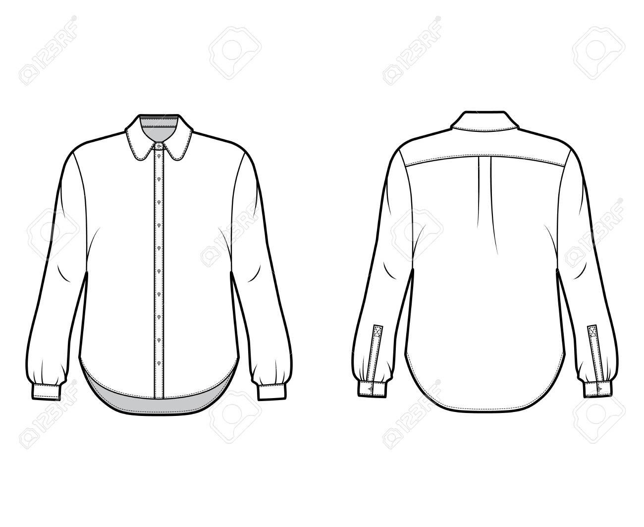 button up shirt template