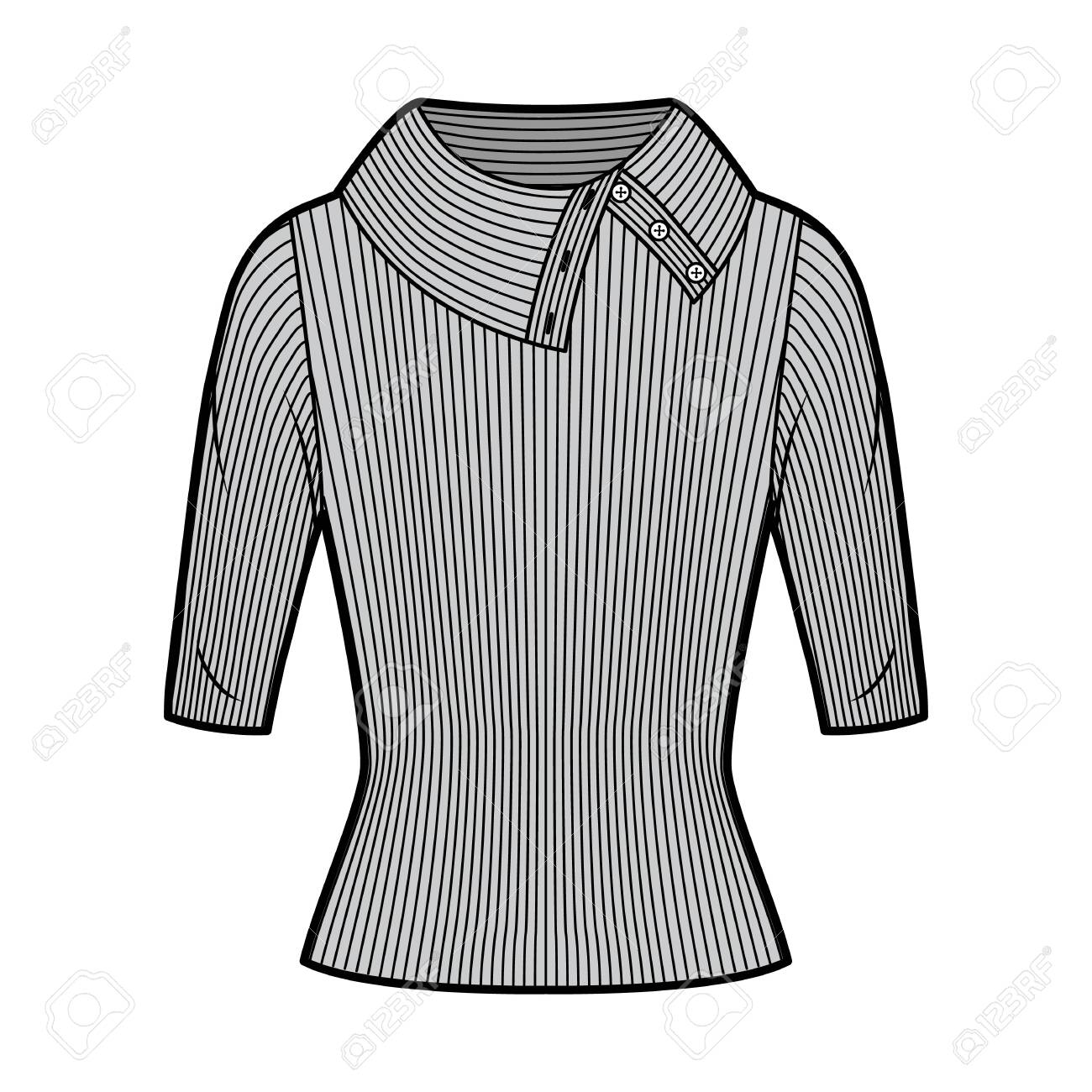 button up turtleneck