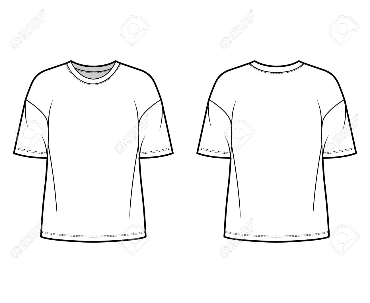 basic t shirt outline