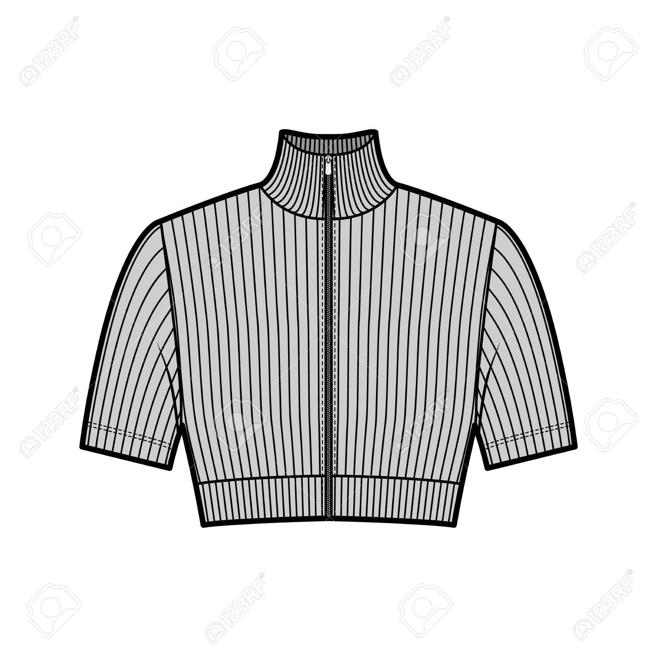 turtleneck zip up sweater women's