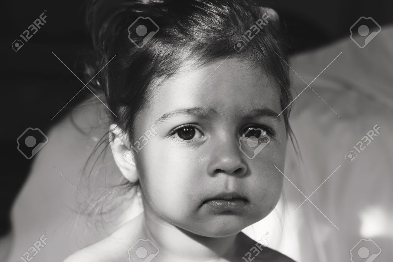toned portrait of cute