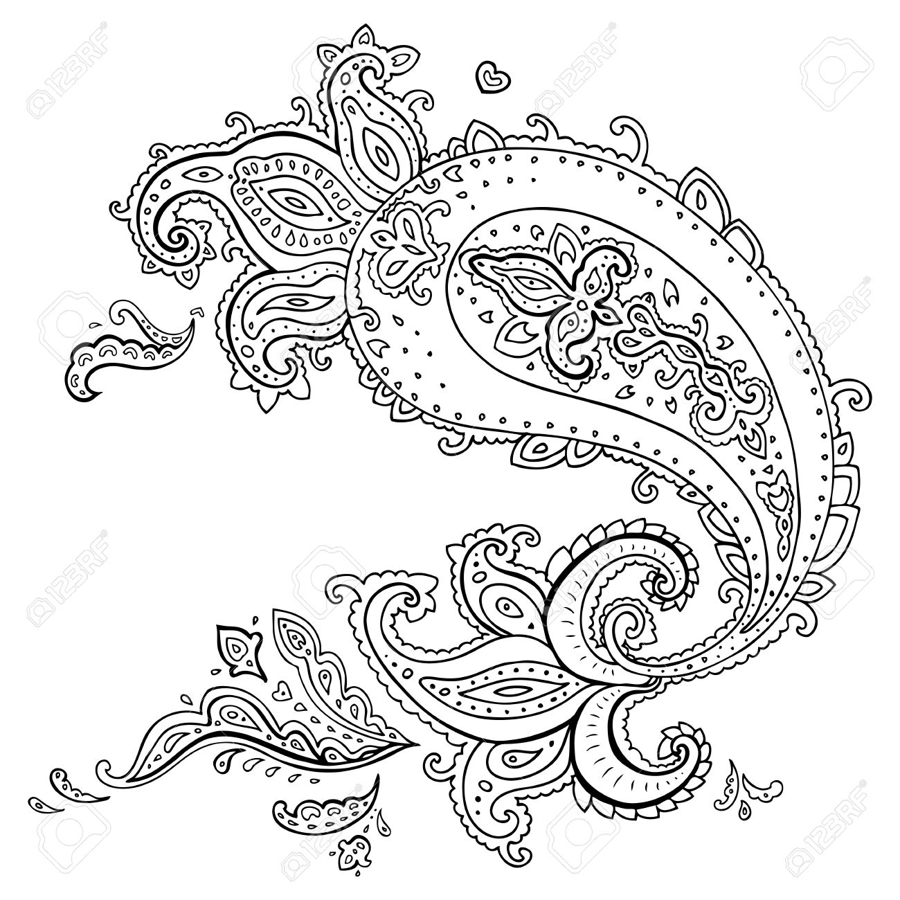 paisley vector
