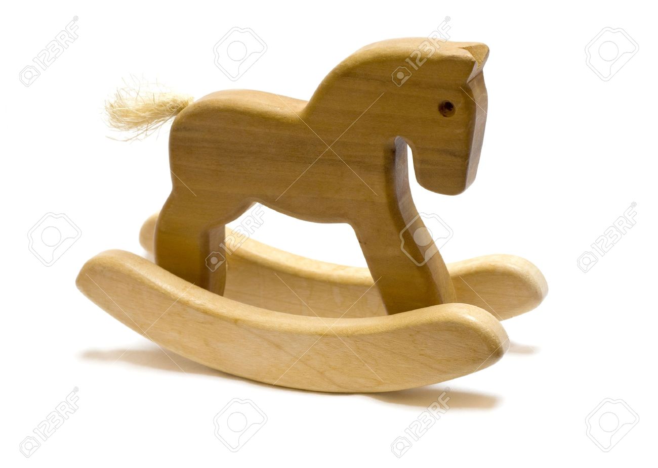 caballito mecedora de madera