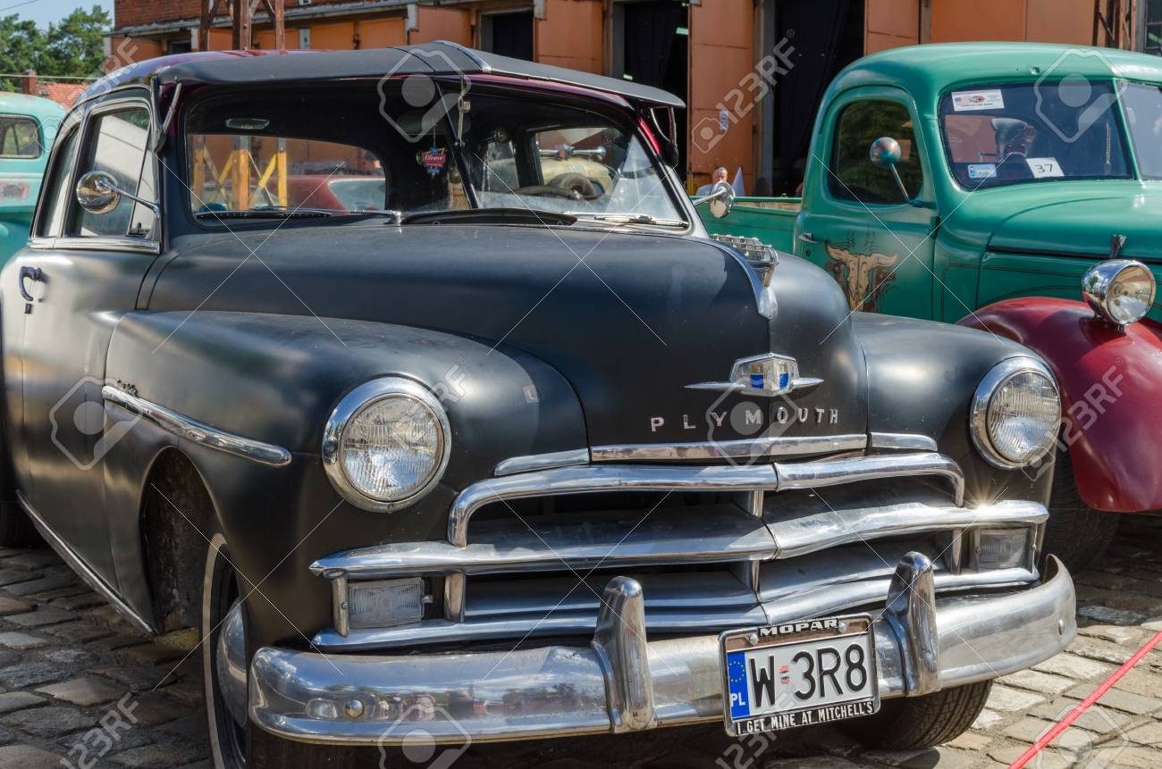 Wroclaw Poland August 11 2019 Usa Cars Show 1948 Plymouth Stock Photo Picture And Royalty Free Image Image 130821567