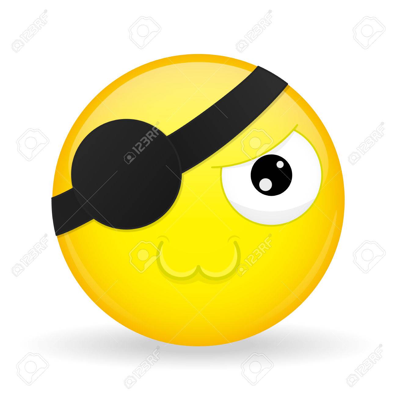 cute pirate emoji melt emotion sweet emoticon cartoon style sweet emoji