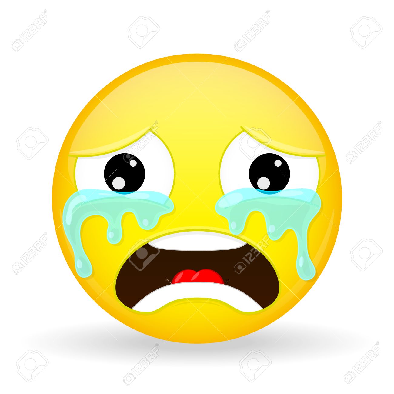 El Llanto Emoji La Emocion De Tristeza Llorando Emoticon Estilo